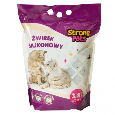 Żwirek silikonowy Strong Pets Compact Lawendowy  3,8 l