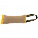 Gryzak / szarpak z juty DINGO - jeden uchwyt 28 cm piszczący