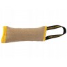 Gryzak / szarpak z juty DINGO - jeden uchwyt 28 cm piszczący