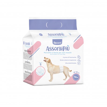 Pampasy dla psa Record - rozm. S - 12 sztuk