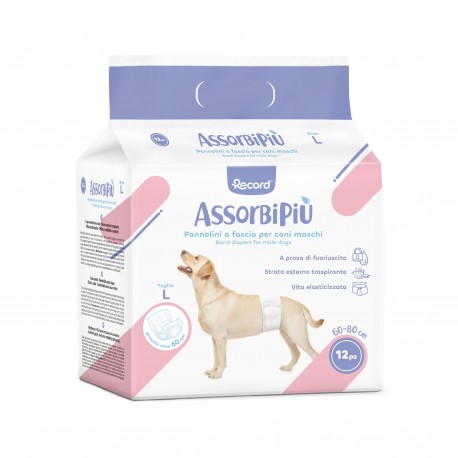 Pampasy dla psa Record - rozm. M - 12 sztuk