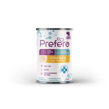 Karma mokra dla psa Prefera Puppy jagnięcina z Dynią  400g