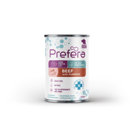 Karma mokra dla psa Prefera Kurczak z Dynią  400g