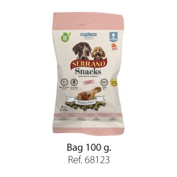 SERRANO Snacks ŁOSOŚ / TUŃCZYK przysmak treningowy 100g