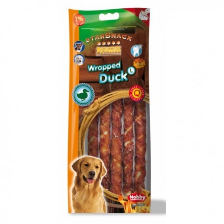 Nobby Starsnack Wrapped Duck "L"- pałeczki wołowe z kaczką