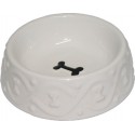 Miska ceramiczna Yarro - biała strukturalna w kostki