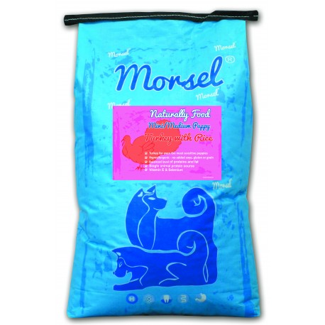 MORSEL - NATURALLY FOOD MINI/MEDIUM PUPPY TURKEY & RICE 12 kg