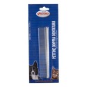 Grzebień metalowy - dwa rozstawy zębów - 18 cm