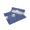 Oryginalne legowisko Vetfleece - Vet Dry Bed - antypoślizgowe, kolor niebieski w duże łapy