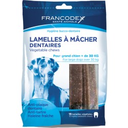 Roślinne paski do żucia dla małych psów Francodex - 15 sztuk