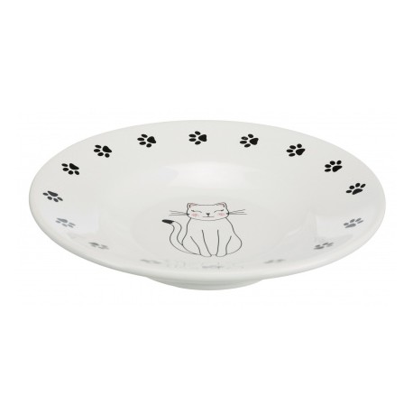Miska ceramiczna dla kota Trixie - czarno-biała