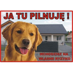 Tabliczka ostrzegawcza laminowana  - Mastiff