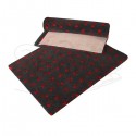 Oryginalne legowisko Vetfleece - Vet Dry Bed - antypoślizgowe, kolor grafitowy w czerwone łapki