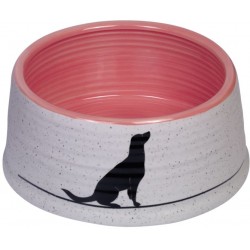Miska ceramiczna dla psa z sylwetką psa