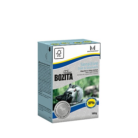 Bozita Indoor&Sterilised - kawałki mięsa w galaretce 190g