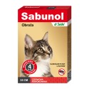 Sabunol - obroża przeciw pchłom - dla kotów 35 cm - czerwona perforowana