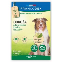 Francodex Obroża przeciw insektom dla psów ras średnich - 10 - 20 kg