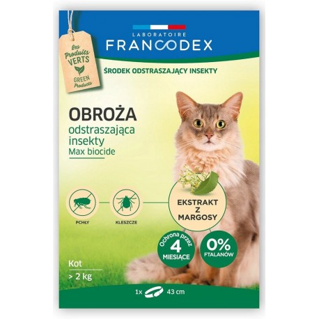 Francodex Obroża przeciw insektom dla psów ras dużych - powyżej 20 kg