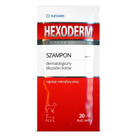 HEXODERM Szampon dermatologiczny dla psów i kotów.