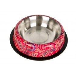 Miska metalowa na gumie Paisley - malowana 0,24l