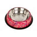 Miska metalowa na gumie Paisley - malowana 0,71l