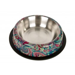 Miska metalowa na gumie Paisley - malowana 0,24l