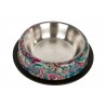 Miska metalowa na gumie Paisley - malowana 0,71l