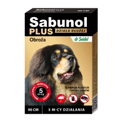 Sabunol Plus - obroża przeciw pchłom i kleszczom - dla psów 35 cm