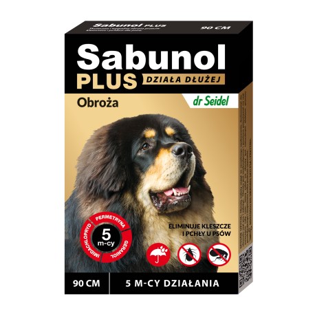 Sabunol Plus - obroża przeciw pchłom i kleszczom - dla psów 35 cm
