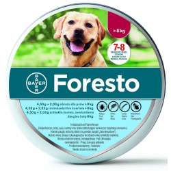 Bayer Foresto - obroża przeciw pasożytom dla psa i kota - poniżej 8 kg