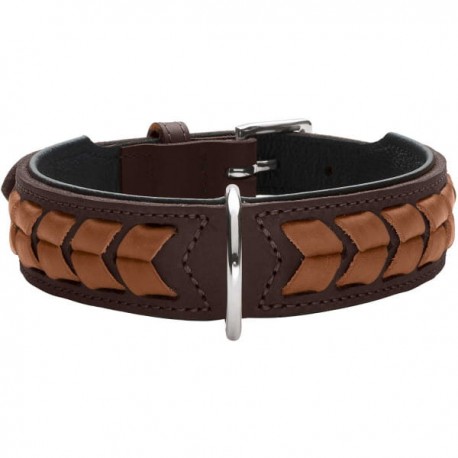 Obroża Hunter El Paso - ciemny brąz 60 cm
