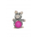 Zabawka dla psa - pluszowa świnka z gumową piłką