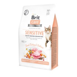 Brit Care - karma dla kotów Sensitive Indyk Łosoś 400g