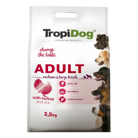 Karma sucha dla psa Tropidog Adult Jagnięcina/Ryż 12 kg