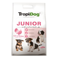 Karma sucha dla psa Tropidog Junior Indyk/Ryż 12 kg