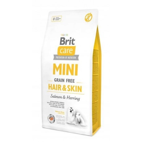 Brit Care - karma dla psów Mini GrainFree Hair&Skin Łosoś 2 kg