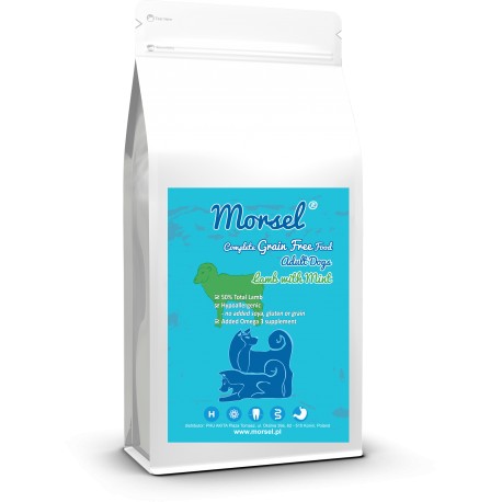 Morsel - Complete Grain Free Food - Adult Dogs - Lamb with Mint 12kg